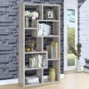 CoasterEveryday 801137 Theo - 7-Shelf Bookshelf - Gray Driftwood