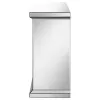 CoasterEssence 991047 Lorelai - Mirrored Freestanding Electric Fireplace - Silver