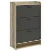 CoasterEveryday 950404 Denia - 3-Tier Engineered Wood Shoe Cabinet - Gray