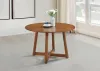 CoasterEveryday 108471 Dinah - Round Solid Wood Dining Table - Walnut