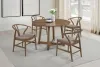 CoasterEveryday 108471 Dinah - Round Solid Wood Dining Table - Walnut