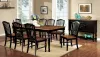 Furniture of America CM3431T Mayville - Dining Table With X Leaf - Black / Antique Oak