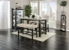 Furniture of America CM3736PT Brule - Counter Height Table - White / Antique Black