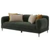 Coaster Fine Furniture 509131 Jade - Chenille Upholstered Modern Track Arm Sofa - Green