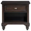 Coaster Fine Furniture 360341F-S4 Devon - 4 Piece Full Bedroom Set - Wine Red And Dark Oak
