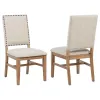 Coaster Fine Furniture 108542 Middleton - Upholstered Dining Side Chair Beige (Set of 2) - Natural