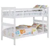 Coaster Fine Furniture 460244N-SM Chapman - Wood Twin Over Twin Bunk Bed With Mattress - White