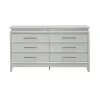 Liberty Furniture 781-BR31 Liberty Furniture 781-BR31 Reflections - 6 Drawer Dresser With Lights - Pearl White & Rhinestone