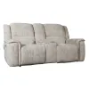 Liberty Furniture 7025PF-23P Clayton - Loveseat With Console P3 & ZG - Galactic Parchment