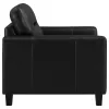 Coaster Fine Furniture 504666 Scotland - Faux Leather Upholstered Track Arm Chair - Black