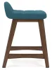 Ashley Furniture D615-324 Lyncott - Upholstered Barstool (Set of 2) - Blue / Brown