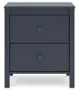 Ashley Furniture EB1528-292 Simmenfort - Two Drawer Night Stand - Navy Blue
