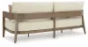 Ashley Furniture P671-838 Serene Bay - Sofa With Cushion - Dark Brown / White