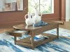 Ashley Furniture T513-1 Burkbyer - Rectangular Cocktail Table - Brown