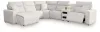 Ashley Furniture 65907S29 Ashley Furniture 65907S29 Modmax II - 6-Piece Power Reclining Sectional With LAF Press Back Power Chaise And Audio Console - Stone