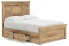 Ashley Furniture PCB1170B31 Ashley Furniture PCB1170B31 Makidern - Full Panel Storage Bed With 2 Under Bed Storage Units - Tan