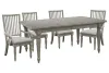 Pulaski Furniture P091240-KIT13 Pulaski Furniture P091240-KIT13 Madison Ridge - Extendable Leg Dining Table With 4 Arm Chairs - Bluff Gray