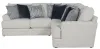 Jackson Furniture Industries 2470/72/46-21 Jackson Furniture Industries 2470/72/46-21 Polaris - 2 Piece Sectional With Comfort Coil Seating And 9 Accent Pillows Included - Sugar