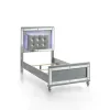 New Classic 02-9698S-500 New Classic 02-9698S-500 Valentino - 3/3 Twin Bed - Silver