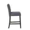 New Classic D4125-22-GRY High Line - Counter Chair (Set of 2) - Gray