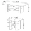 CoasterEveryday 700345 Rodez - 3 Piece Engineered Wood Coffee Table Set - Black Oak