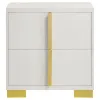 Coaster Fine Furniture 222932 Marceline - 2-Drawer Nightstand - White