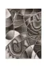 Furniture of America RG5186S Sivas - 5' x 7' Area Rug - Gray / Black Fabric