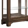 Pulaski Furniture P021768 Pulaski Accents - Sliding Door Curio With Glass Shelves And LED Light - Dark Brown