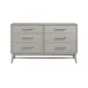 Intercon BY-BR-9806-WHT-C Bayside - Dresser - Silver