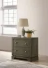 Coaster Fine Furniture 224932 Gran Park - 2-Drawer Nightstand Bedside Table - Dark Cocoa