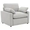 Coaster Fine Furniture 609563P Collins - Upholstered Power Recliner Chair - Gray