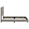 Coaster Fine Furniture 300851T Dorian - Fabric Upholstered Twin Panel Bed - Taupe