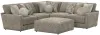 Jackson Furniture Industries 3145/63/59/73/28-28 Jackson Furniture Industries 3145/63/59/73/28-28 Turner - 3 Piece Sectional With Cocktail Ottoman - Mushroom