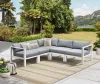 Intercon NS-SF-ARMLSS-BUF-5PC Intercon NS-SF-ARMLSS-BUF-5PC Nash - 5 Piece Outdoor Seating Sectional - Buff
