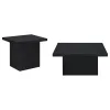 Coaster Fine Furniture 706408-S2 Devar - 2 Piece Square Cocktail Coffee End Table Set - Black