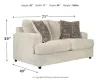Ashley Furniture 9510435 Soletren - Loveseat - Stone
