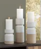 Ashley Furniture A2000583 Hurston - Candle Holder Set (Set of 3) - Ivory / Brown