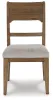 Ashley Furniture D974-01 Cabalynn - Dining Uph Side Chair (Set of 2) - Oatmeal / Light Brown
