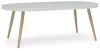 Ashley Furniture P798-625 Seton Creek - Oval Dining Table With Umb Opt - White