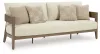 Ashley Furniture P671-838 Serene Bay - Sofa With Cushion - Dark Brown / White