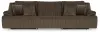 Ashley Furniture 92705S8 Ashley Furniture 92705S8 Top Tier - 3-Piece Reclining Sectional Sofa - Chocolate