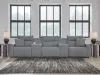 Ashley Furniture 65906S14 Ashley Furniture 65906S14 Modmax II - 5-Piece Power Reclining Sectional With 2 Consoles - Salt And Pepper