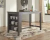 Ashley Furniture D388/13/024(2)/124(2) Ashley Furniture D388/13/024(2)/124(2) Caitbrook - 5 Pc. - Counter Table, 2 Stools, 2 Barstools - Gray