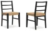 Ashley Furniture D752-02 Isanti - Dining Room Side Chair (Set of 2) - Light Brown / Black