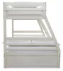 Ashley Furniture B742B16 Robbinsdale - Twin Over Full Bunk Bed With Storage - Antique White