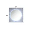 ACME 97592 Noralie - Accent Mirror With LED - Mirrored, Faux Diamonds