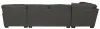 Jackson Furniture Industries 5473/62/30/76/28-58 Crawford - 3 Piece Sectional With RSF Chaise, 10 Included Accent Pillows And Cocktail Ottoman - Dark Gray