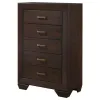 CoasterEveryday 204395 Kauffman - 5-Drawer Bedroom Chest - Dark Cocoa