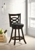 CoasterEssence 101929 Calecita - Wood Swivel Counter Stool (Set of 2) - Cappuccino