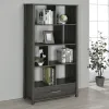 CoasterEssence 801577 Dylan - 4-Shelf Storage Bookshelf - Weathered Gray